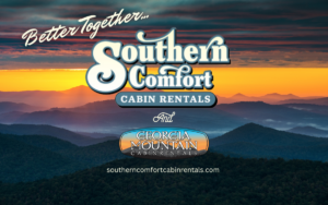 Georgia Mountain Cabin Rentals Joins Southern Comfort Cabin Rentals graphic.