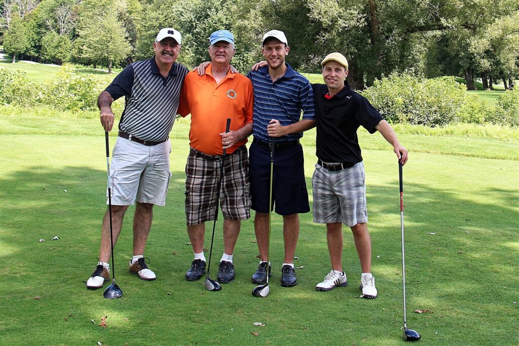 Group of Guys Golfing