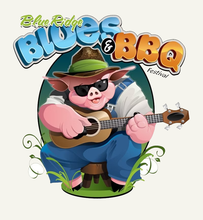 Blues and BBQ Logo 2024