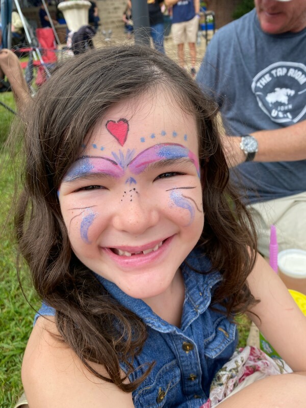 Kid with Face Painted